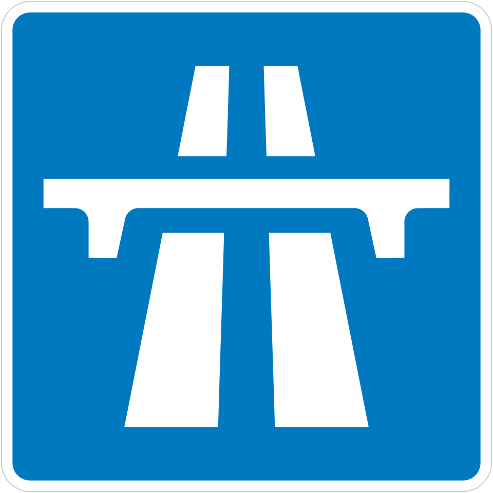 M1 road sign